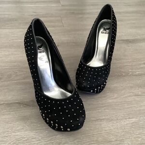 Shiekh Black Studded Heels